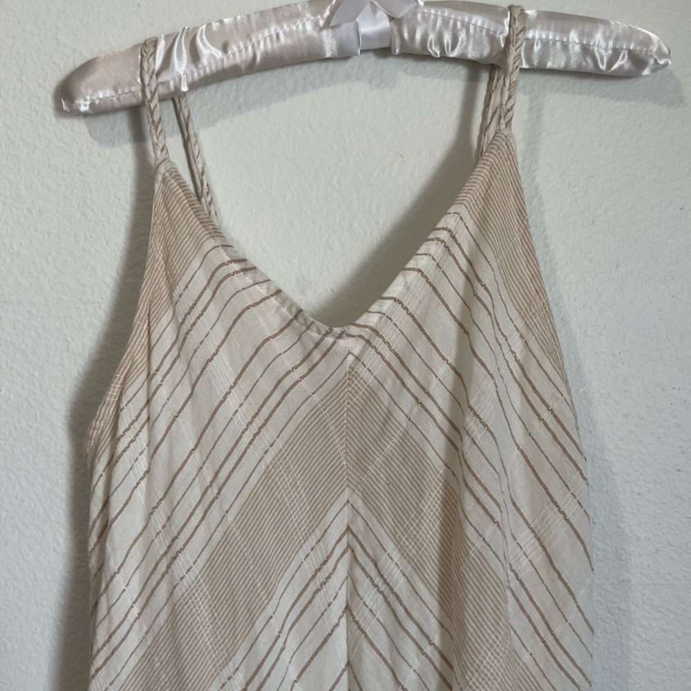 Knox Rose Cream and Tan Top